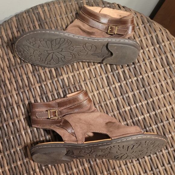 BOC Born Elize Tan Leather Sandal Booties Boho Indie Festival Comfort Style 9 - Picture 2 of 7